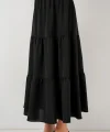Ayrobin Uzun Etek 8048 - Siyah