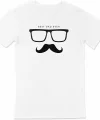 Babalar Günü Baskılı T-shirt - Beyaz