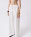 Bağcık Detay Pamuklu Pantolon