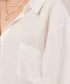 Basic Oversize Beyaz Gömlek