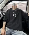 Baskı Oh Erkek Oversive Tişört, Grafik Tişört Erkek Yazlık Outdoor Kıyafetleri, Sporda ve Günlük Giyime Uygun - Siyah