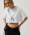 Baskılı Crop Thirt