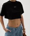 Baskılı Crop Thirt