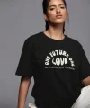 Baskılı Oversize Tshirt  iyah