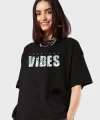 Baskılı Oversize Tshirt  iyah