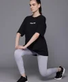 Baskılı Oversize Tshirt  iyah