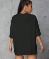 Baskılı Oversize Tshirt  iyah