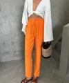 BE ATİK DETAYI ODA KUAŞ PANTOON  Orange