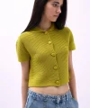 Bebe Yaka Düğmeli Bluz