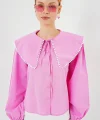 Bebe Yaka Gömlek 20314 - Pembe