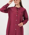 Bebe Yaka Uzun Tunik 5967 - Bordo