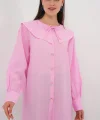 Bebe Yaka Uzun Tunik 5967 - Pembe