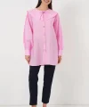 Bebe Yaka Uzun Tunik 5967 - Pembe