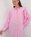 Bebe Yaka Uzun Tunik 5967 - Pembe