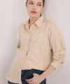 Bej Varak Desenli Gömlek 20253
