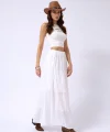 Bel Lastikli Maxi Etek