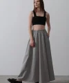 Belden astikli A Kesim Etek  Gri