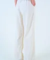 Beli astikli Palazo Pantolon  Taş
