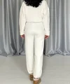 Beyaz Üç İplik Eşofman Takım