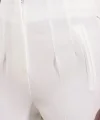 Beyaz Yüksek Bel Kumaş Pantolon 6650