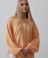 Biye Detaylı Ayrobin Gömlek - Somon
