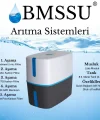 BMS Su Arıtma 5 Aşamalı 8 Lt Çelik Tanklı Pompasız Multi mineralli Su Arıtma Cihazı Premium Seri