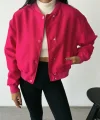 BOMBER MONT CYRUS KUMAŞ - Fuşya