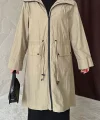 Camel Askı Detaylı Trençkot