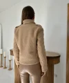Camel Cepli Yumoş Ceket