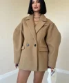 Camel İki Düğmeli Manto
