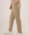 Cepli Belden Bağlamalı Paça Detaylı Haki Pantolon