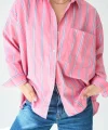 Cepli Gömlek - Pembe-Mavi