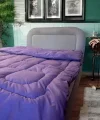 Çift Kişilik Doğal Yün Yorgan - Mor