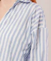 Çizgili Rahat Kesim avi Gömlek