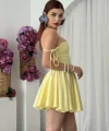 Clara Askılı Mini Elbise