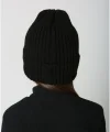 Çocuk Dokuma Triko Bere - Siyah