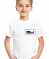 Çocuk Ön Arka Sizin Tasarımınız Basic Tshirt - Beyaz