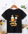 Çocuk Unisex Baskılı T-Shirt - Siyah