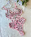 Colette Çiçek İşlemeli Pembe BodySuit