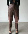 DERİ PANTOON DİZ PARÇAI  Kahverengi