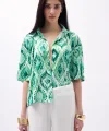 Desenli aten Gömlek