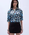 Desenli aten Gömlek
