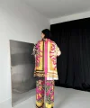 Desenli Gömlek Ve Desenli Pantolon Takım