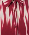 Desenli Oversize Gömlek 20301 - Kırmızı