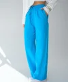 Dokuma Pantolon - Mavi