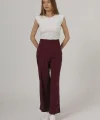 Duble Paça Pantolon - Bordo