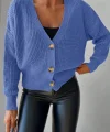 Düğme Detay Triko Bluz