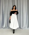 Ekru Uzun Balon Etek