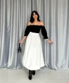 Ekru Uzun Balon Etek
