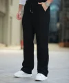 Erkek Bağcıklı Pileli Baggy Pantolon